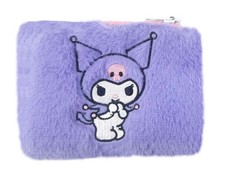 Hello Kitty Kuromi Plush Carabiner Zipper Wallet