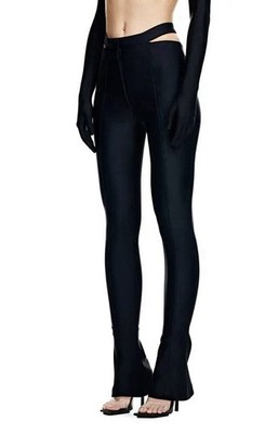 パンツ mugler hm Mugler x H&M women sexy black cut out pants trouser size EUR 44 US