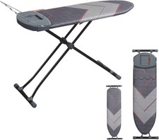 Large Ironing Board 140×40cm | Adjustable Height with Removable Steam Holder.