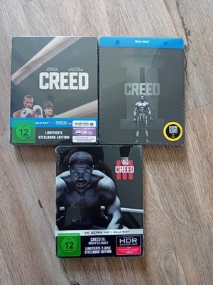 Creed 1 2 3 Steelbook - NEU Blu Ray Trilogy BluRay Trilogie (Stallone Rocky)