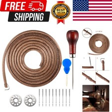 71 3/16 Belt Leather Belt Treadle Parts with Hook Compatible with Singer/Jones