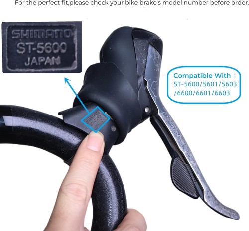 Palancas de freno para bicicleta capós compatibles con Shimano 105 ST-5600/5601/6600 Ultegra. - Imagen 4 de 7