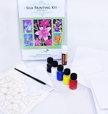 Silkcraft  Silk Painting: Cardmaking kit- Lily- Makes 5 beautiful Cards
