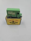 Vintage Matchbox Lesney #17 Bedford Removal Van Green With Metal Wheels In...
