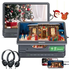 GOnavidio 12 Dual Car DVD Players with HDMI Input, Headrest DVD Players for C...