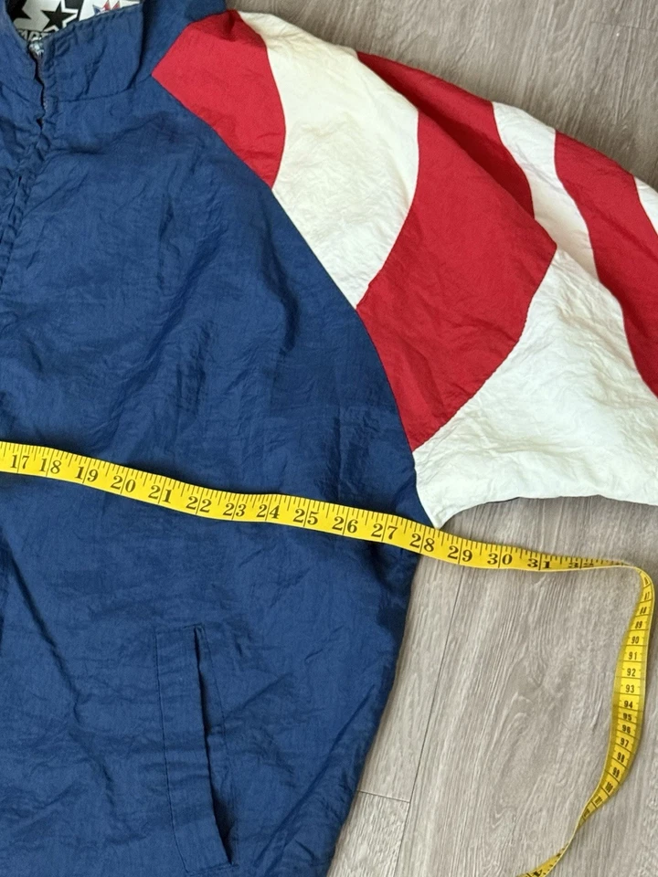 Chaqueta cortavientos 1996 Starter Atlanta Olympics Team USA Eagle cremallera completa XL DE COLECCIÓN Foto 4 de 4
