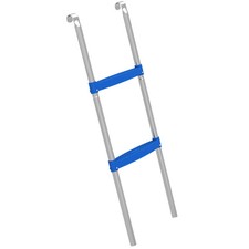 Image of Trampoline Ladder, 2-Steps with Horizontal Wide Steps, Universal Hook, Galvanise