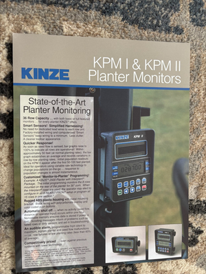 Kinze KPM I & KPM II Planter Monitors For 1997 Brochure AMIL26 | eBay