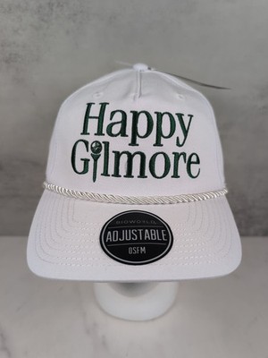 Happy Gilmore Golf White Snapback Hat Cap Rope Bioworld NEW
