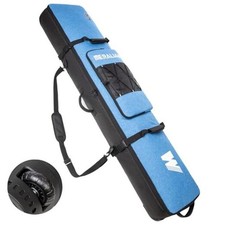 Snowboard Bag with Wheels, Padded Roller Snowboard Bag for Single 160cm blue