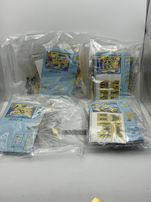 4-in-1 Yellow Transforming Robot Building Block Set 8092 New Open Box w/ Case