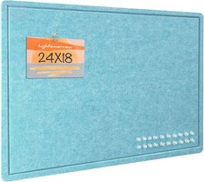 Bulletin Board 24 x 18 inches Felt Board Decorative Pin Board Cork Board Alte...
