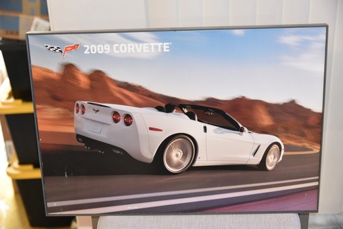 2009 CORVETTE CHEVROLET DEALER SHOWROM POSTER + FRAME