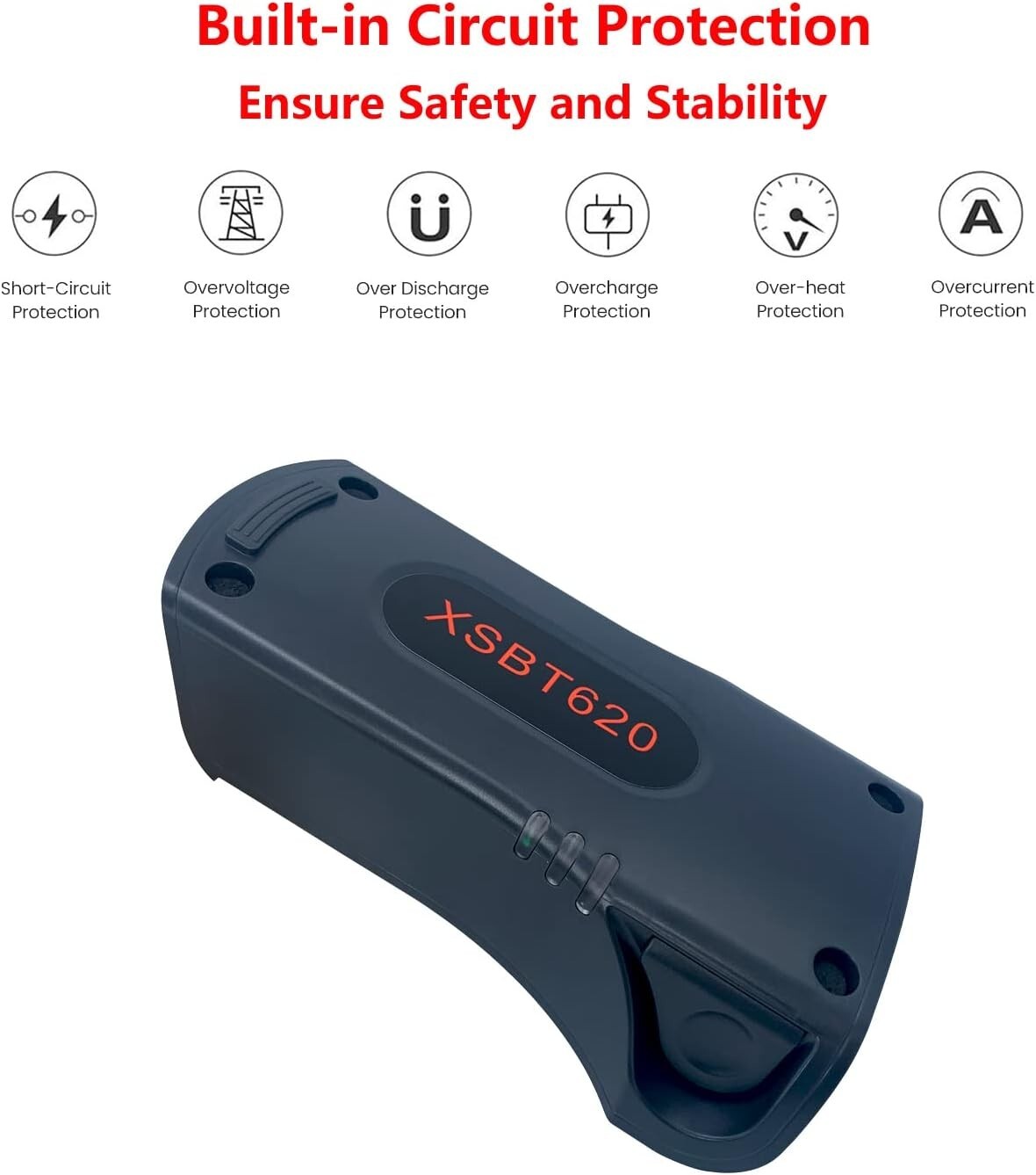 SLODA XSBT620 Battery for Shark Vacuum Cleaner IZ102ANZ,IZ162H,IZ163H