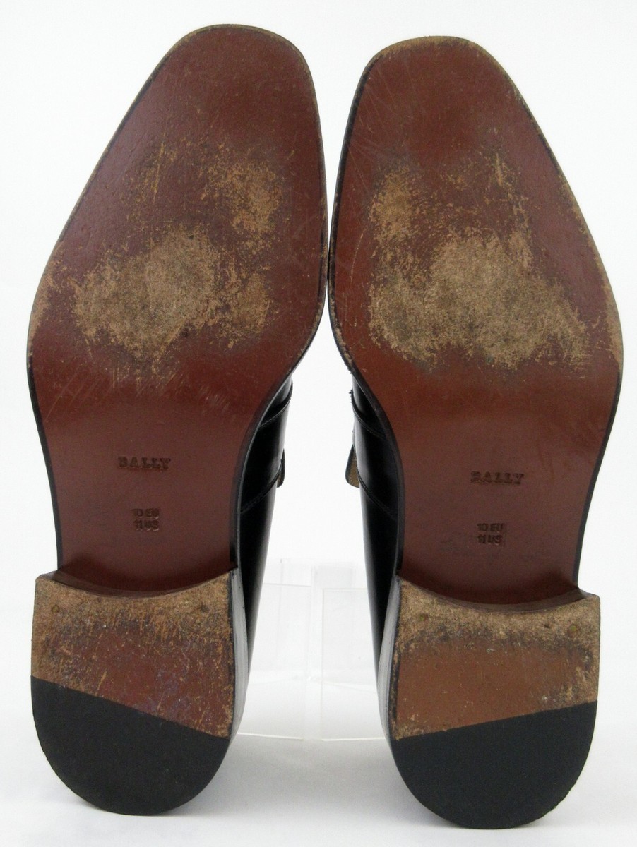BALLY Tarn Dress Loafers Black Premium Leather US 11 M Made  display picture 1