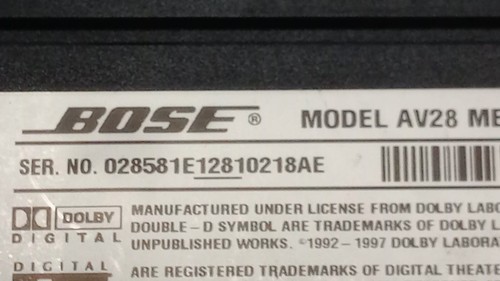 UNTESTED Bose Model AV28 Media Center Main Unit Only - Picture 5 of 5