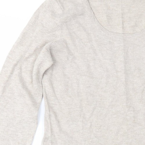 George Womens Beige Scoop Neck Acrylic Blend Jumper Size 12 - 第 8/12 張圖片
