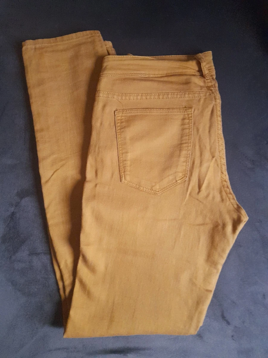 Mustard colored skinny jeans sales