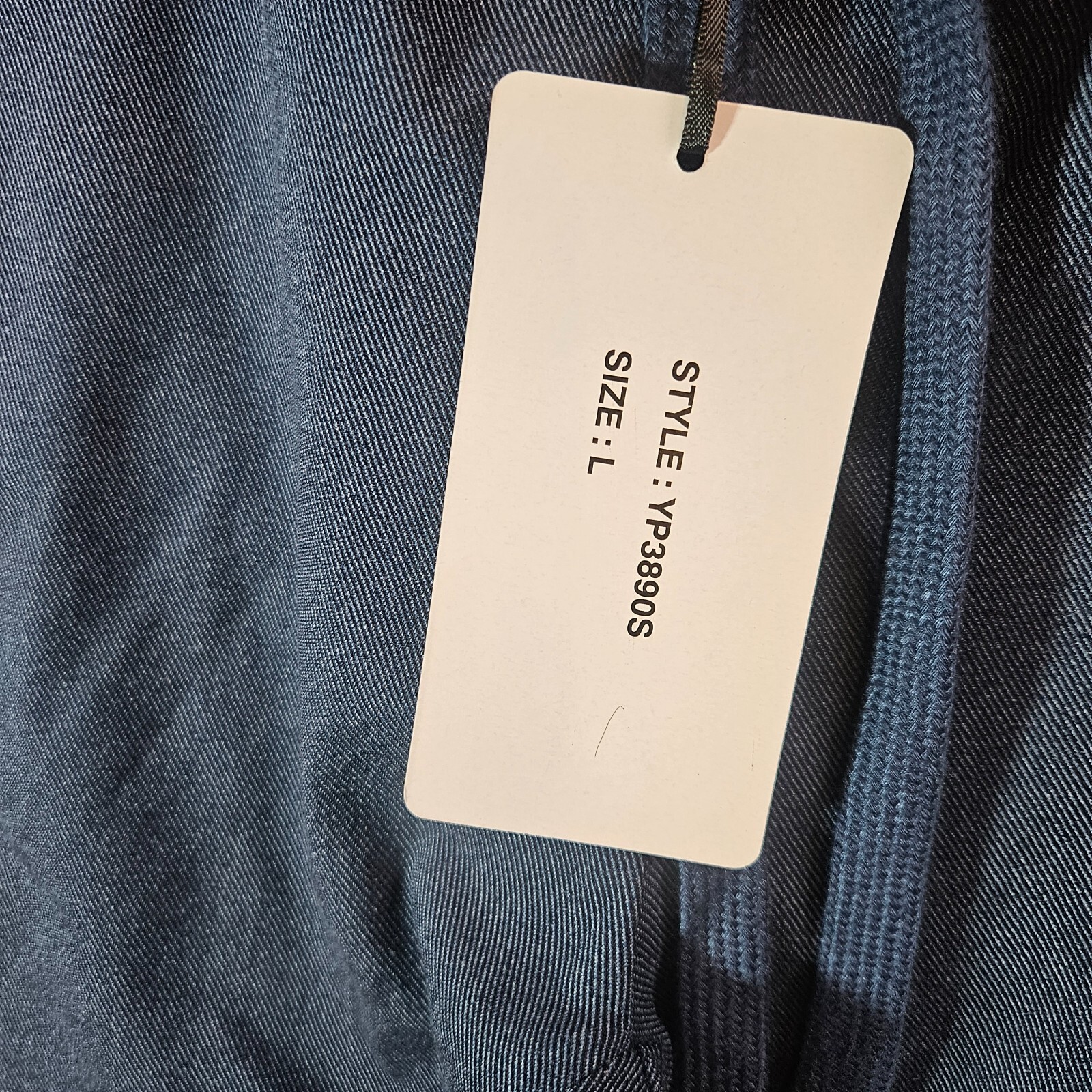 NWT - Shinestar Jogger Pants Women Large Navy Blue Zipper Detailed - NEW