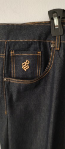 Rocawear Jeans Uomo 46W Vestibilità Classica Colore Nero Cerniera 5 Tasche Ricamo - Foto 3 di 8
