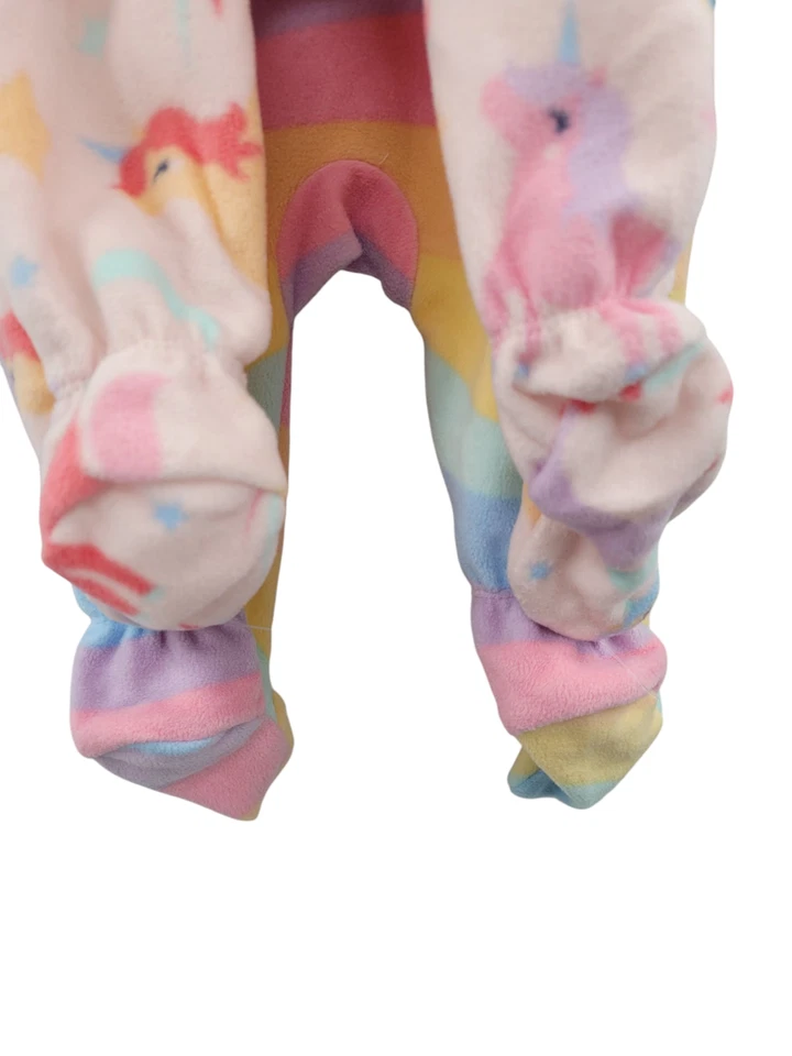 18 м Rainbow единорог Kids штаб-квартира 2 упаковки флисовая пижама одеяло спальное место - новый с Ярлыками - Изображение 4 из 4