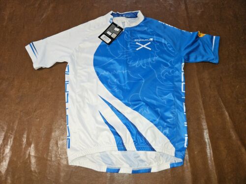 Scotland Endura cycling jersey Adult L Blue Half Zip