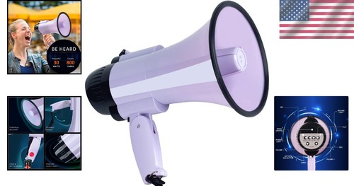 Versatile 30W Megaphone: Long Range Speaker with Easy Controls & Compact Design - Picture 2 of 8