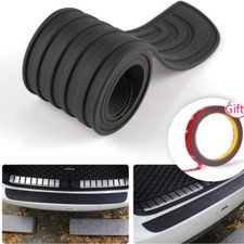 Car Rear Bumper Protector Strip Rubber Anti-Scratch Trunk Exterior Guard