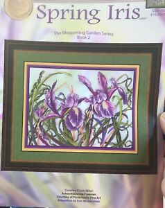 Spring-Iris-Counted-Cross-Stitch-Chart-Pattern-Rare-Cross-My-Heart-Csb-302
