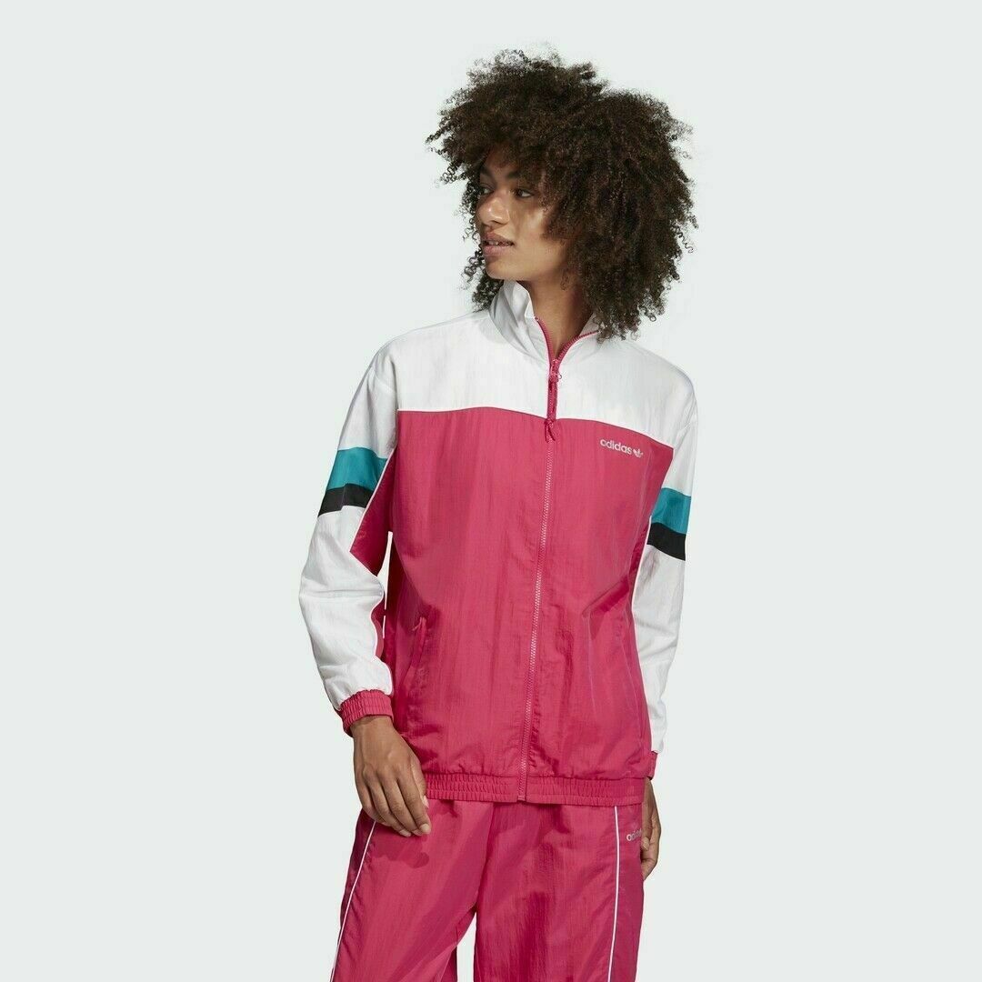 Adidas Originals Tech Track Top Magenta Women Fashion Zip Up New