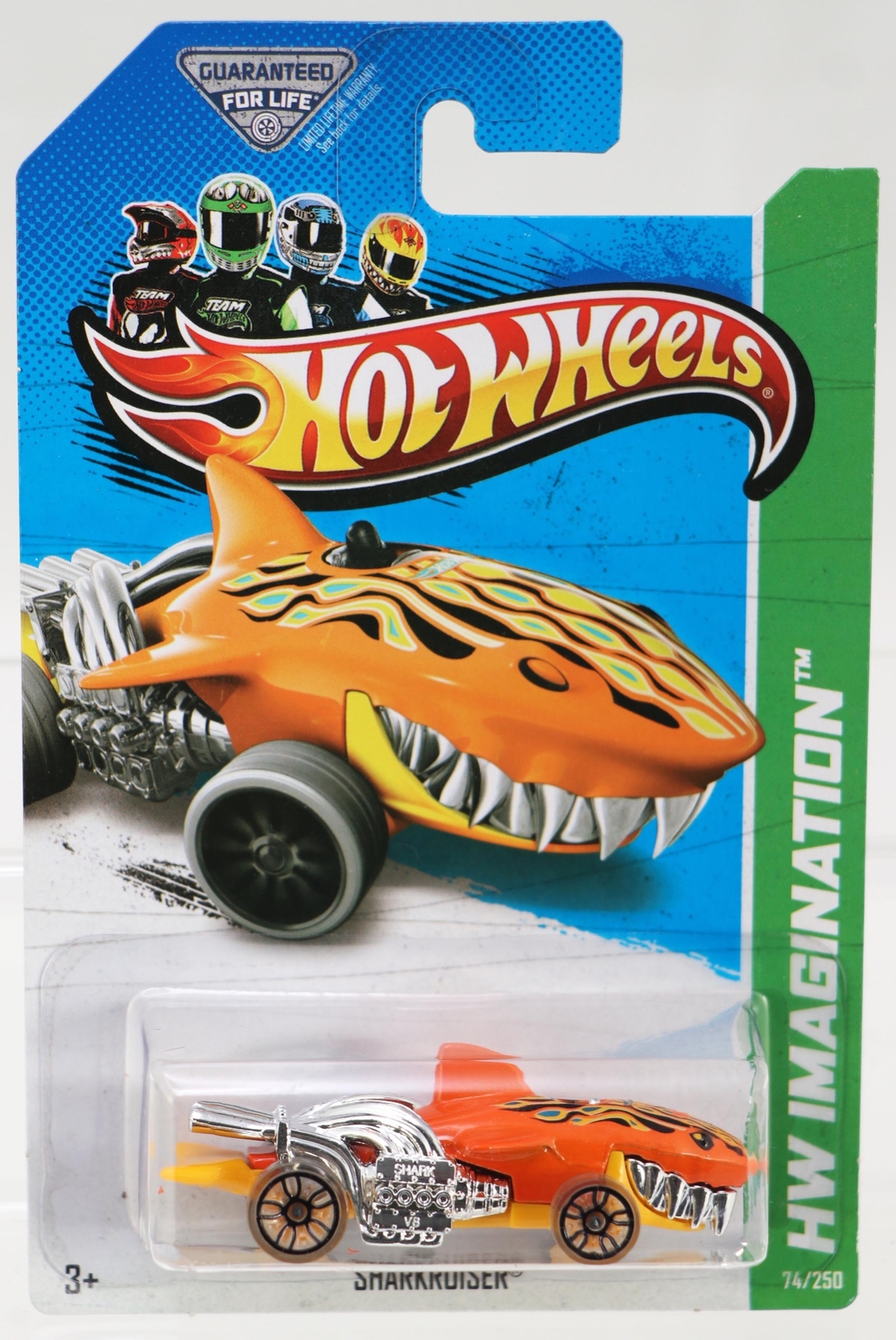 Hot Wheels Sharkruiser Surf Patrol HW Imagination 2013 #X1895 NRFP Org/Yel 1:64
