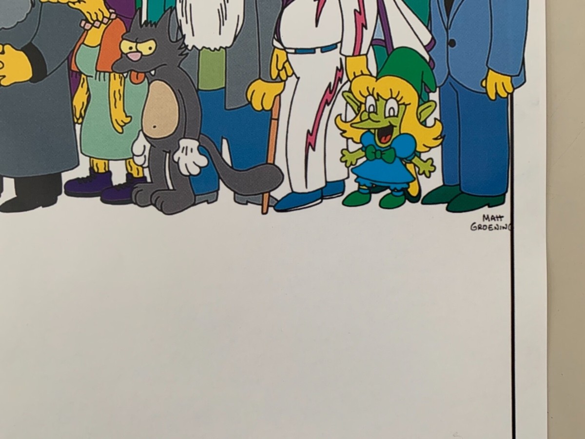 THE SIMPSONS,'SPRINGFIELD USA' AUTHENTIC 2001 POSTER | eBay