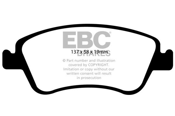 EBC Greenstuff Front Brake Pads for Toyota Auris 1.8 (ZRE154) (2007  13) GORĄCE zamówienie pocztowe