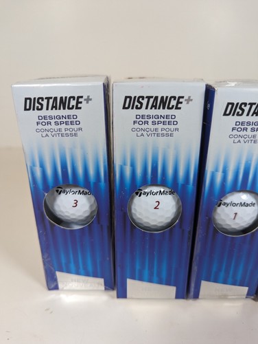 TAYLOR MADE DISTANCE PLUS GOLF BALLS 5 PACKS OF 3 NEW NOUVEAU 2018 0,1,2,3 - Picture 4 of 7