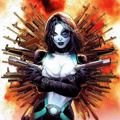 DOMINO Signed ART PRINT Greg Land X-FORCE Neena Thurman MARVEL #2
