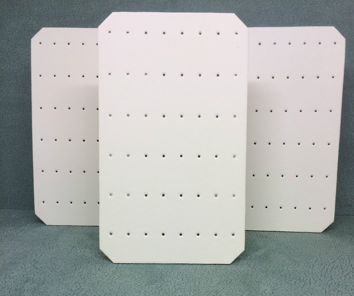 Set of 3 Jewellery Display Earring Cards (Ivory Leatherette)