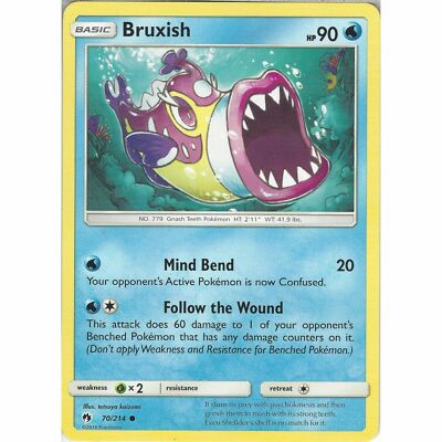 Pokemon Karte Bruxish 70/214 Nr 779 Knashzähne Pokemon TCG CCG