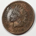 1900 United States Indian Head Cent Penny - Fine (F)  KM#90a - 7056
