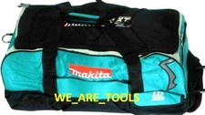 Large Makita Tool Bag/ Case 26" Heavy Duty Canvas 831269-3 Wheels Handle 18 Volt