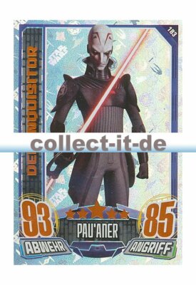 Rebell Attax Serie 1 - 183 - DER INQUISITOR - Pau'aner Star Wars Glitzer-Karten