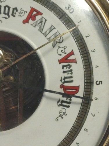 Vintage Germany Barometer made in Western Germany MAHOGANY - Picture 6 of 10