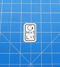 Stihl Carburetor Settings Pictograph / Decal / Sticker H=1, L=1