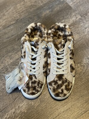 Vintage Havana Brown Snuggle Leopard Sneakers Mules Slides