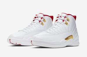 jordan 12 all white and gold