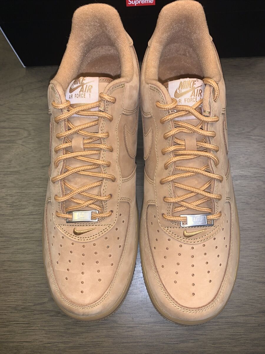 NIKE SUPREME AIR FORCE 1 LOW WHEAT MENS SIZE 11.5 REPUTABLE NIKE SUPREME AIR FORCE 1 LOW WHEAT MENS SIZE 11.5 REPUTABLE