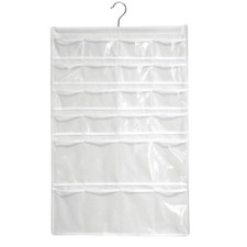 Interdesign Hanging Jewelry Organizer Double Sided 48 Pockets 18 X 27.75