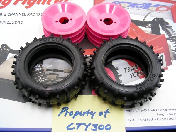 ヨシコウ Yokomo YZ10 YZ870c Super Dog Fighter Front Pink Wheels TF8 Hot