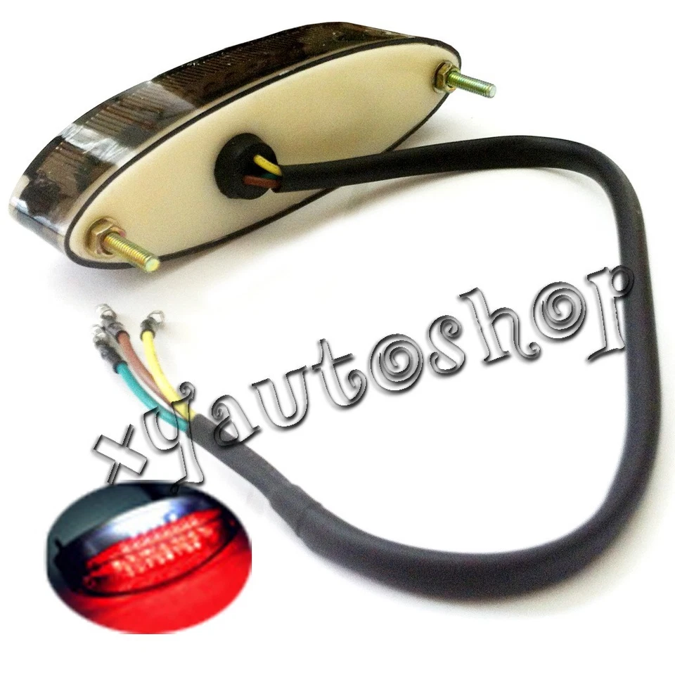 Luz de freno trasera de funcionamiento Smoke 28 LED para motocicleta ATV quad moto 12V Foto 4 de 4