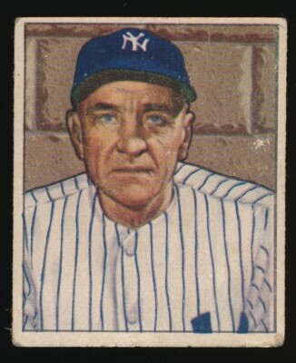 1950 BOWMAN #217 CASEY STENGEL   NO COPYRIGHT VARIATION LISTING MANY MORE