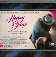 Henry  June Laserdisc Philip Kaufman Fred Ward Uma Thurman Vintage Untested
